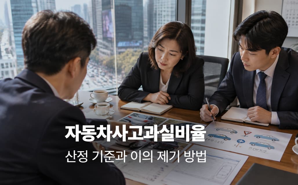 자동차사고과실비율 산정 기준과 이의 제기 방법