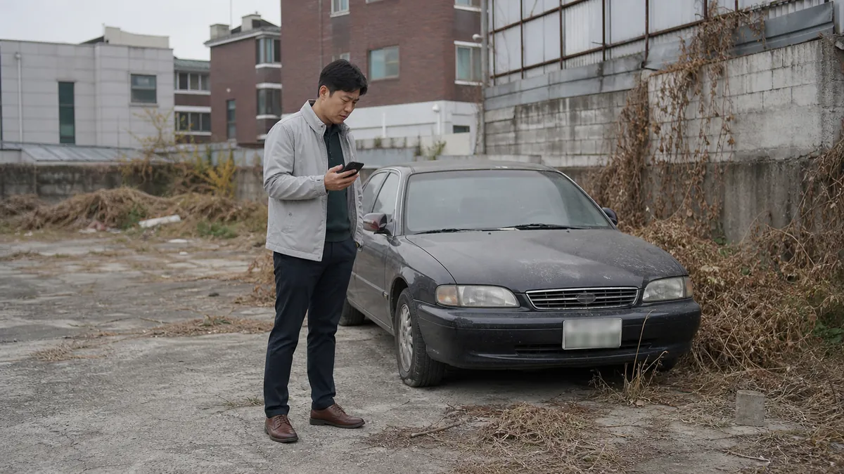 담보로 넘긴 차량의 장기 방치로 자동차관리법위반 조사를 받은 등록명의자 의뢰
