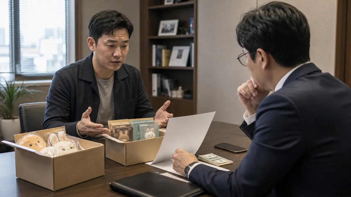 상표권 독점권을 내세운 일반사기 혐의와 피해자 합의로 집행유예를 구한 사건