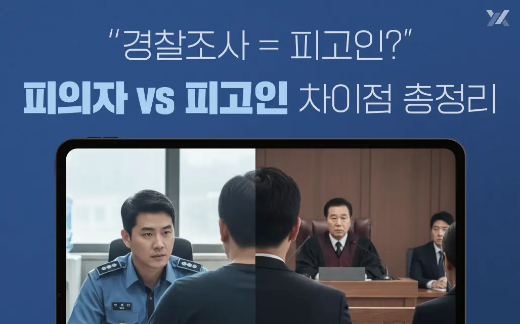 피의자 피고인 차이 총정리|수사·재판 단계별 권리와 대응법