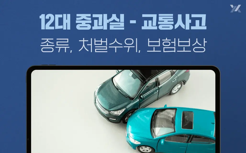 12대중과실 교통사고 종류, 처벌 수위, 보험 보상