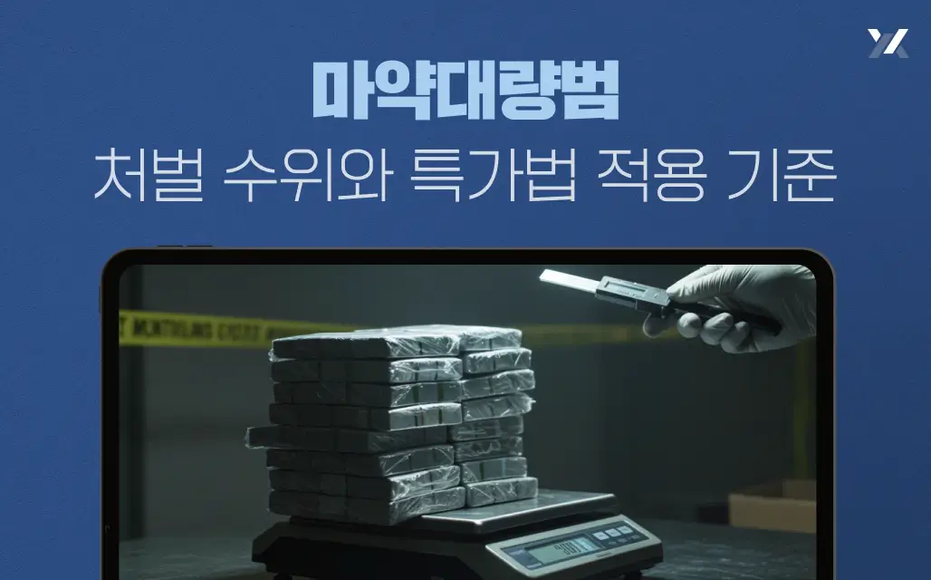 마약대량범 처벌 수위와 특가법 적용 기준